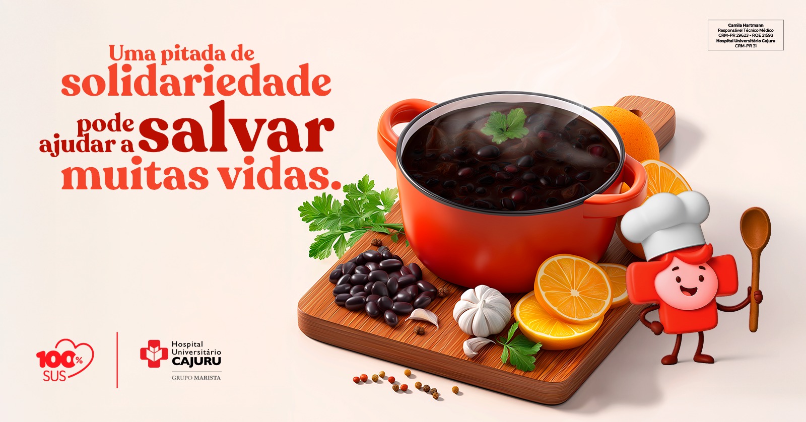 Feijoada beneficente arrecada fundos para hospital 100% SUS de Curitiba