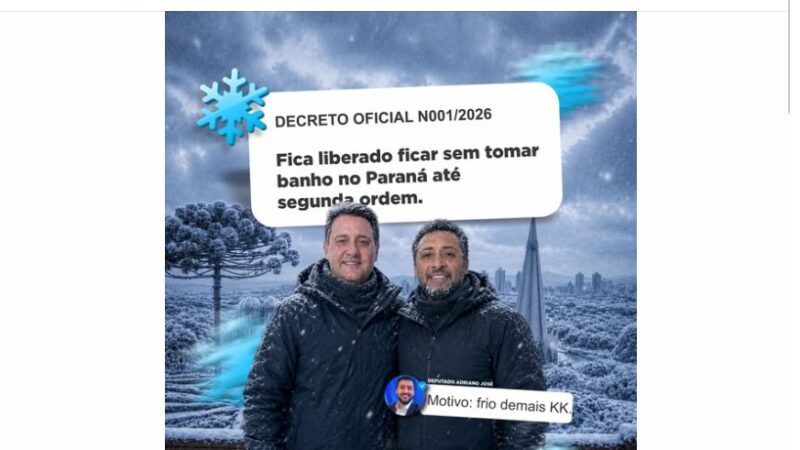 Internautas ironizam que o frio passa, mas a “capivara” de Ratinho e Adriano José só aumenta