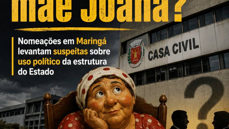 Casa Civil ou casa da mãe Joana? Nomeações em Maringá levantam suspeitas sobre uso político da estrutura do Estado