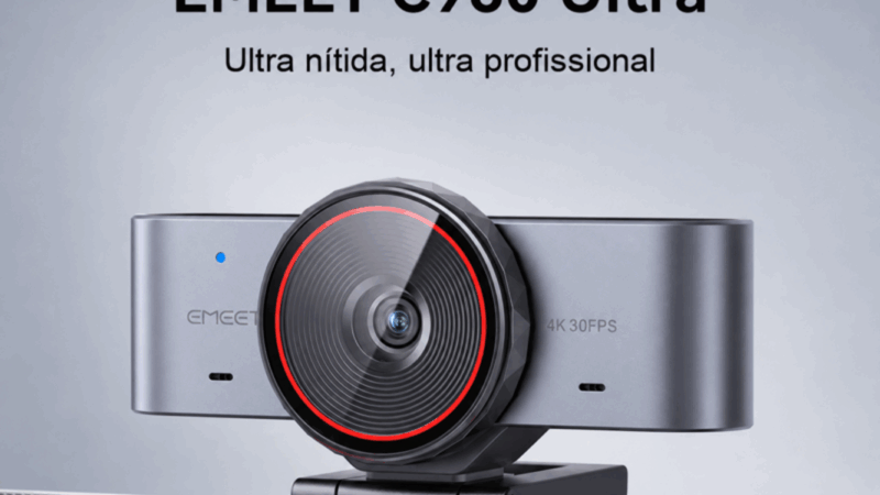 EMEET lança webcam 4K flagship C960 Ultra no Brasil