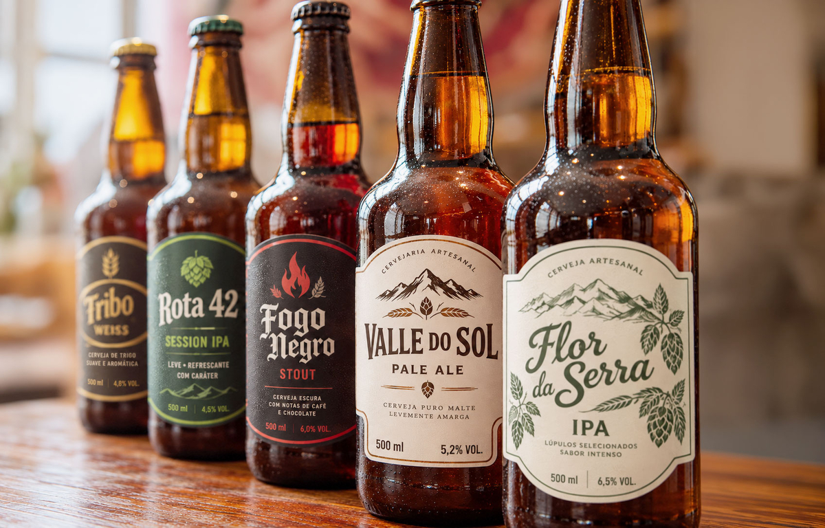 Mercado de cervejas artesanais impulsiona demanda de rótulos