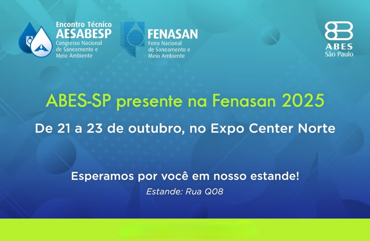 ABES-SP lança 5ª ed. de “Abastecimento de Água” na Fenasan