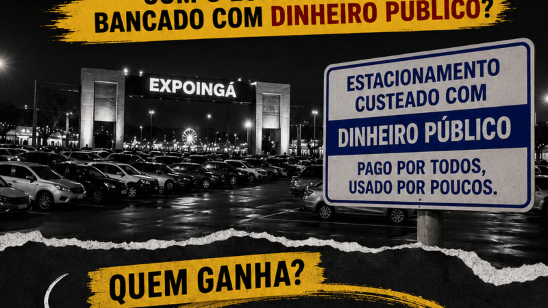 Expoingá: quem realmente ganha com o estacionamento bancado com dinheiro público?
