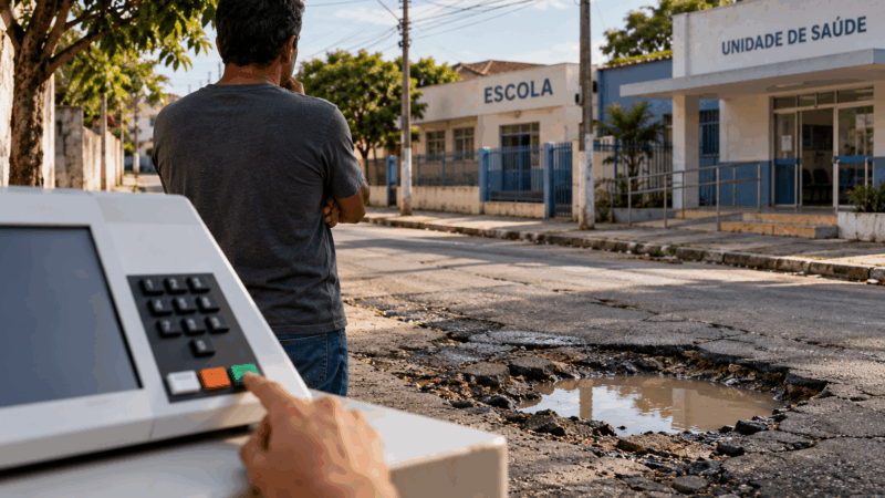 Antes de votar no candidato do prefeito(a), olhe para a sua rua