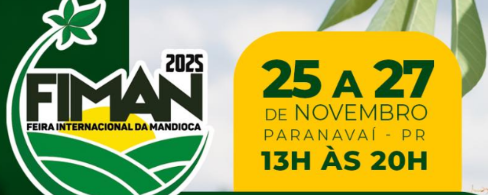 Paranavaí sediará a 4ª Feira Internacional da Mandioca com expectativa de superar R$ 250 milhões em negócios