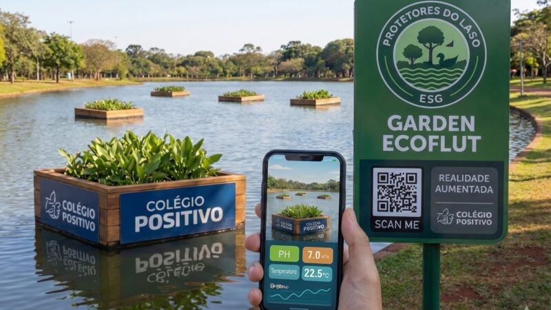 Estudantes desenvolvem projeto de despoluição do Lago Igapó