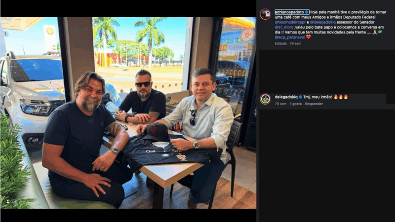 Ex-prefeito Delegado KIQ, hoje assessor de Moro, ex-secretários e antigos assessores de Tião Medeiros: as conexões da OnilX em Paranavaí
