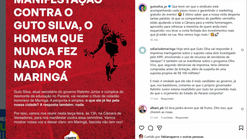 Deboche no lugar de resposta: a reação de Guto à mobilização da UMES