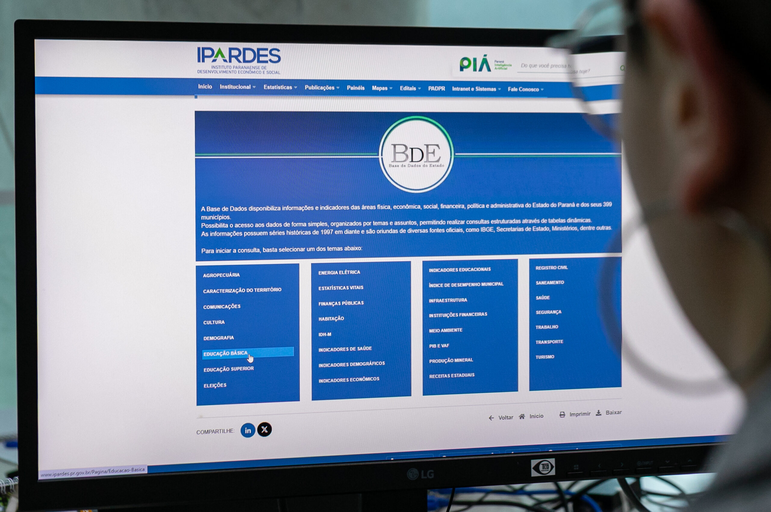 Ipardes lança nova versão da Base de Dados do Estado com informações dos 399 municípios