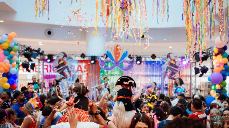 Shopping Palladium Curitiba promove Pulinho de Carnaval com bailinho gratuito para toda a família