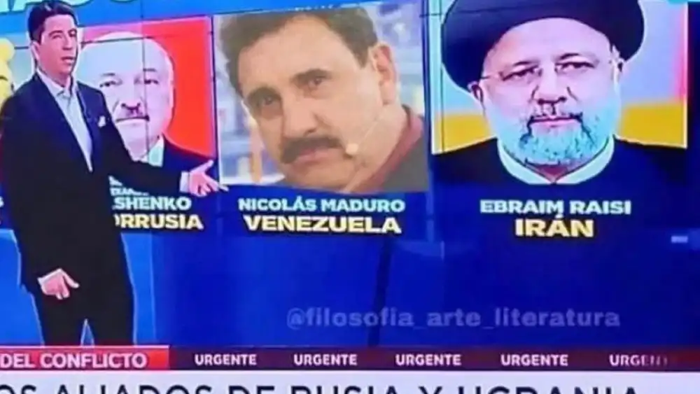 Fake news: TV chilena não usou imagem de Ratinho para retratar Maduro