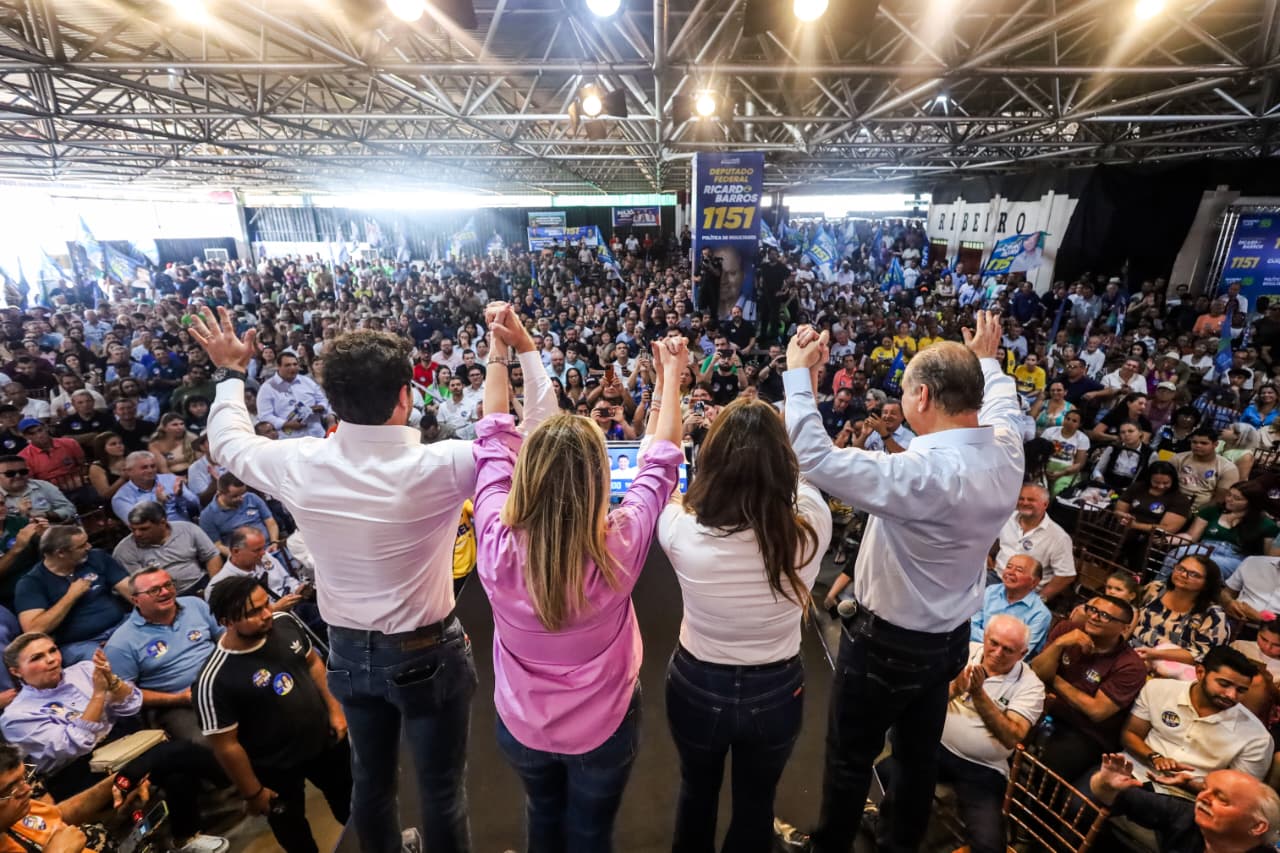 Casa cheia indica que Ricardo Barros deverá estar entre os mais votados do Paraná