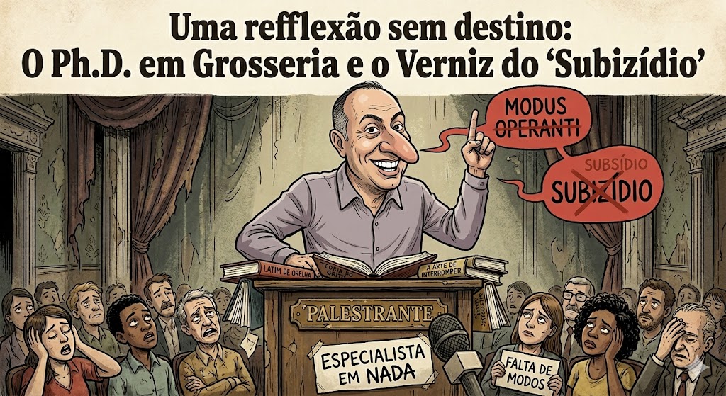 Uma reflexão sem destino: O Ph.D. em Grosseria e o Verniz do “Subizídio”