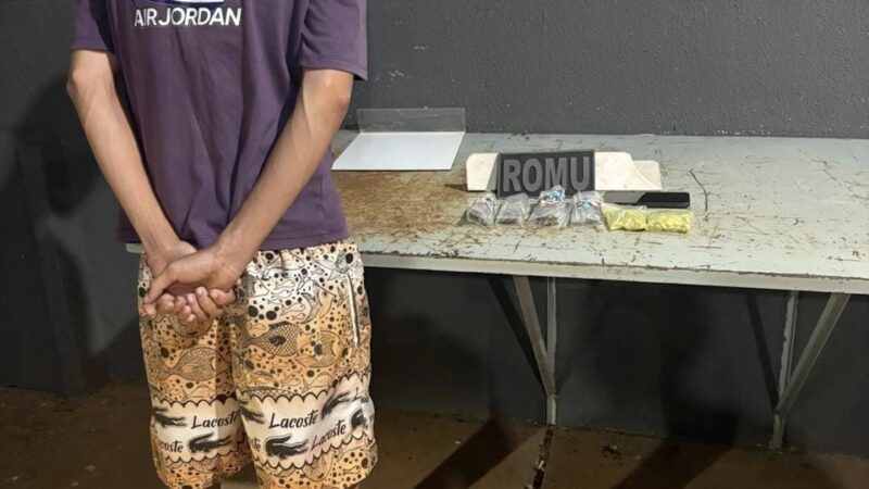 Suspeito é detido com ecstasy e maconha no bairro Cidade Alta