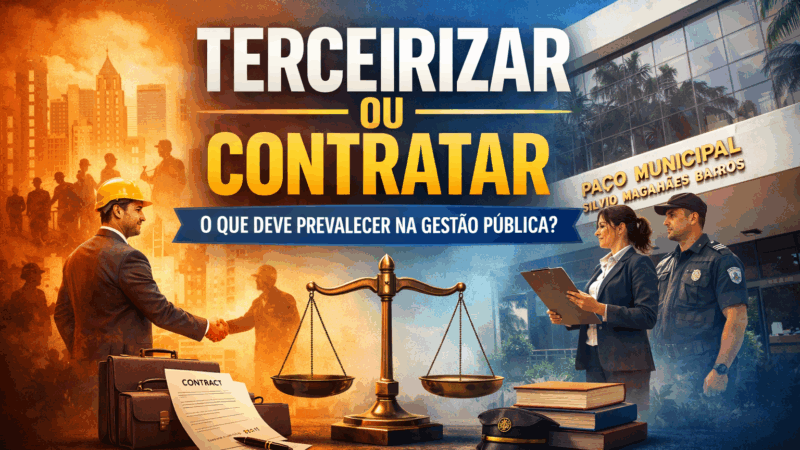 Terceirizar ou contratar: o que deve prevalecer na gestão pública?
